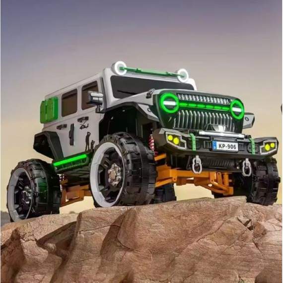 ბავშვის ელექტრო მანქანა HUMMER 4X4 906S-CER, ფერი: ნაცრისფერი, 7 image