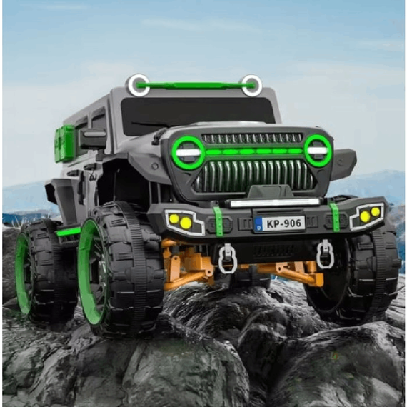 ბავშვის ელექტრო მანქანა HUMMER 4X4 906S-CER, ფერი: ნაცრისფერი