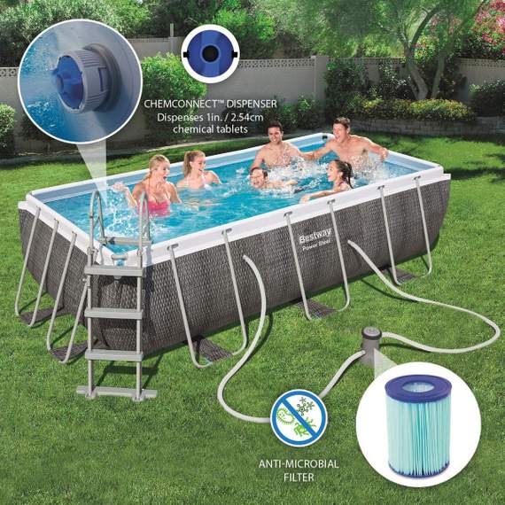 Bestway 56721 (404x201x100სმ) კარკასული აუზი, 3 image