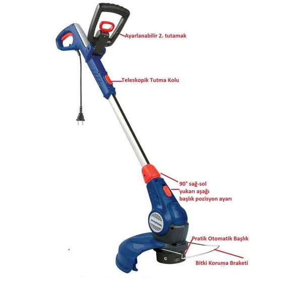 ბალახის სათიბი HYUNDAI GT-PS3031 600W, 2 image