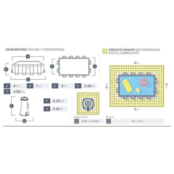 Intex 26788 (400x200x100სმ) კარკასული აუზი, 4 image