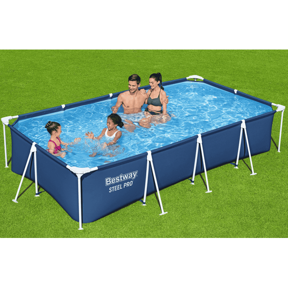 Bestway 56405 მართკუთხედი კარკასული აუზი 4.00m x 2.11m x 81cm 5700ლ, 4 image