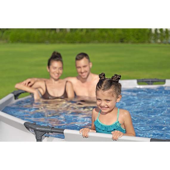 Bestway 56408 მრგვალი კარკასული აუზი 3.05m x 76cm 4678ლ ფილტრით, 10 image