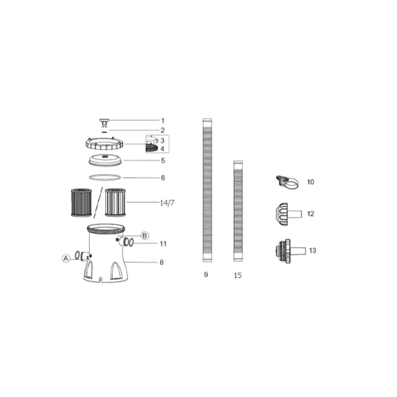 Bestway 56457 მართკუთხედი კარკასული აუზი 4.12m x 2.01m x 1.22m, 8124ლ ქვიშის ფილტრით და კიბით, 7 image