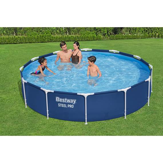 Bestway 56706 მრგვალი კარკასული აუზი 3.66m x 76cm 6473ლ, 3 image