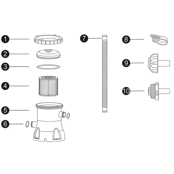 Bestway 58383 აუზის ფილტრი 2006ლ, 9 image