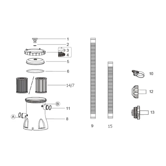 Bestway 58383 აუზის ფილტრი 2006ლ, 10 image