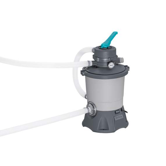 Bestway 56671 მართკუთხედი კარკასული აუზი 4.88m x 2.44m x 1.22m 11532ლ (ქვიშის ფილტრით,ტენტი,კიბე), 4 image