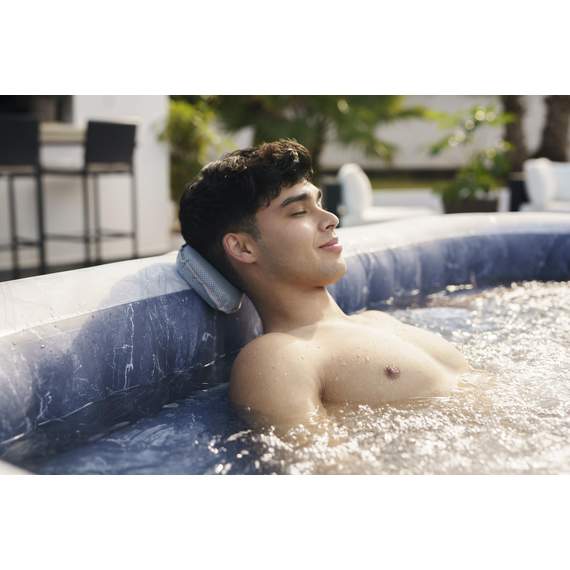 Bestway 6001Q Lay-Z-Spa “San Francisco” 2.30მ×2.30მ×71 სმ კვადრატული გასაბერი ჯაკუზი (7 ადგილი), ნაცრისფერი მარმარილო, 10 image