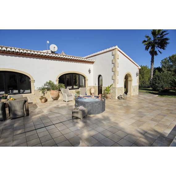 Bestway 6001V Lay-Z-Spa “Carrara” 1.70მ×65 სმ მრგვალი გასაბერი ჯაკუზი გათბობით (6 ადგილი), ნაცრისფერი ქვის დიზაინი, 5 image