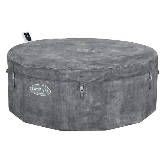 Bestway 6001V Lay-Z-Spa “Carrara” 1.70მ×65 სმ მრგვალი გასაბერი ჯაკუზი გათბობით (6 ადგილი), ნაცრისფერი ქვის დიზაინი, 3 image