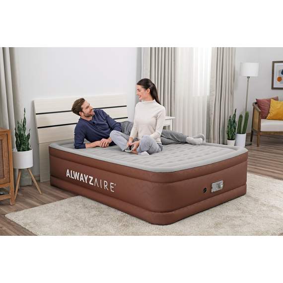 Bestway 69160 გასაბერი ლოგინი "AlwayzAire Fortech" 2.03m x 1.52m x 51cm ჩაშენებული ელექტრო ტუმბოთი, 13 image