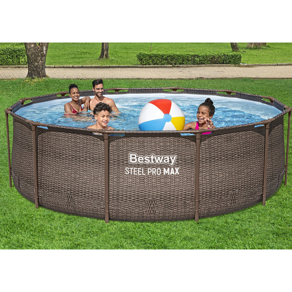 Bestway 56709 მრგვალი კარკასული აუზი 3.66m x 1.00m  9150ლ ფილტრით და კიბით, 7 image