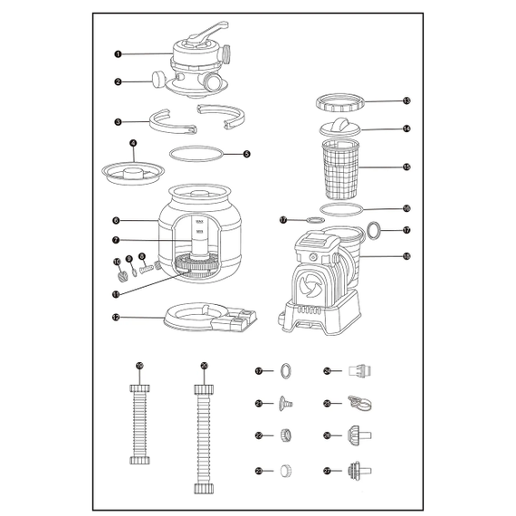 Bestway 561KG მართკუთხედი კარკასული აუზი 7.32m x 3.66m x 1.32m 31805ლ ქვიშის ფილტრით და კიბით, 7 image