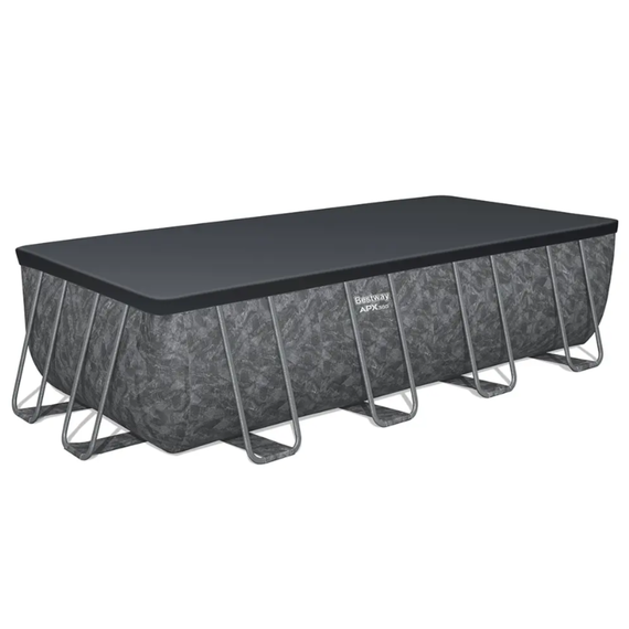 Bestway 561KA მართკუთხედი კარკასული აუზი 5.49m x 2.74m x 1.32m 16477ლ ქვიშის ფილტრით და კიბით, 2 image