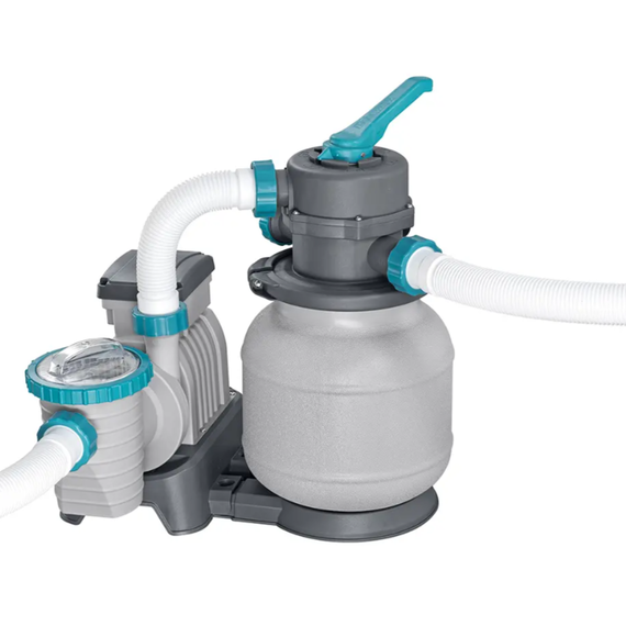 Bestway 561KG მართკუთხედი კარკასული აუზი 7.32m x 3.66m x 1.32m 31805ლ ქვიშის ფილტრით და კიბით, 3 image