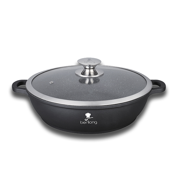 Berllong-ის ბიო-გრანიტის მრგვალი ტაფა-ქვაბი 28 სმ SG-28