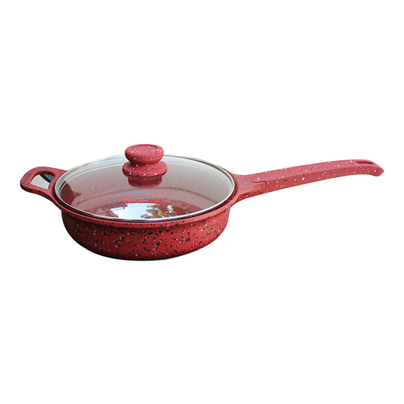 Prima Germany-ს მარმარილოს დაბალი ქაფა 28 სმ JB-A0428A Red