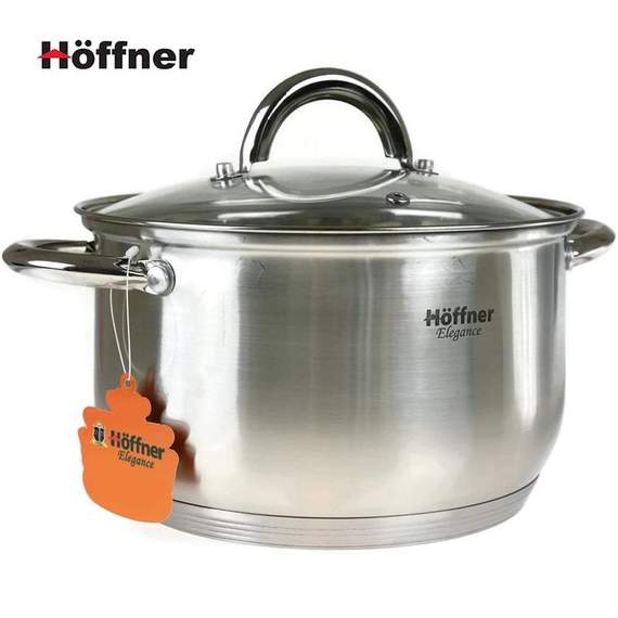 Hoffner 12PCS HF-2118 Silver უჟანგავი ფოლადი ქვაბების ნაკრები, 2 image