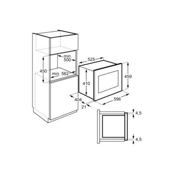 Aeg MBE2658SEM ჩასაშენებელი მიკროტალღური ღუმელი, 7 image