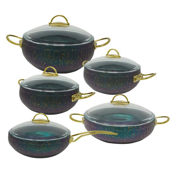 Lines  Green 5IN1 გრანიტის ქვაბების ნაკრები უკანტოი, 2 image